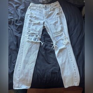 Refuge Light Blue Distressed Women Jeans